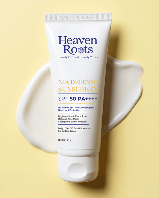 Nia Defense Sunscreen SPF 50 PA++++ | Non-Greasy Sunscreen with Niacinamide & Botanical Extracts
