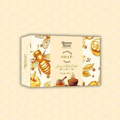 Honey & Red Lentils Handmade Soap for Dry Skin | 100g