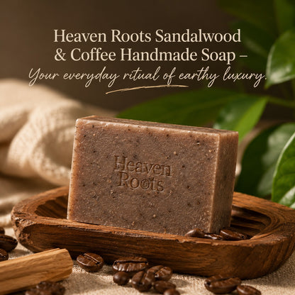 Sandalwood & Coffee Handmade Soap for Tan and Oily Skin | 100g
